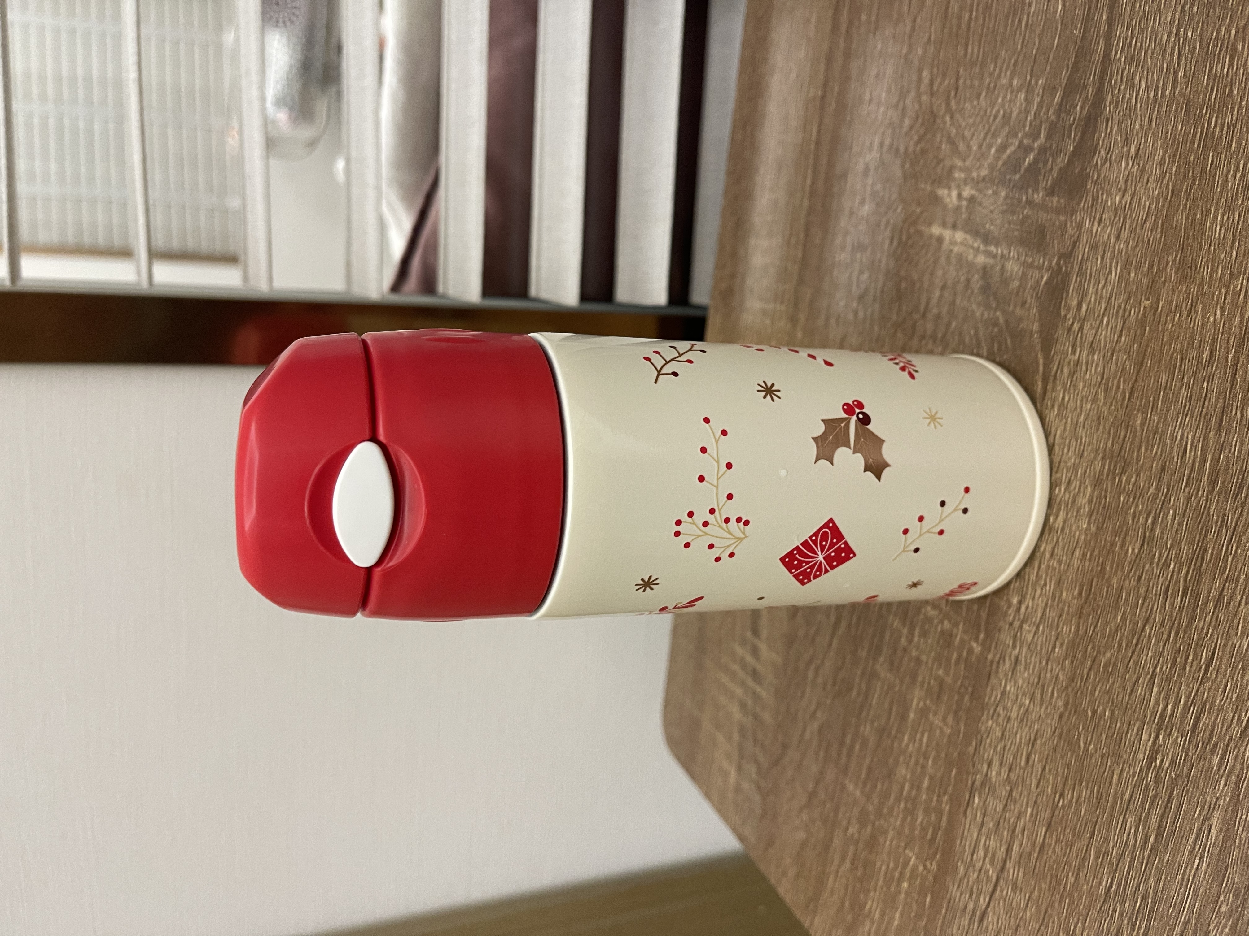 膳魔师（THERMOS）保温杯儿童吸管杯大容量男女学生316L不锈钢杯子水杯生日礼物TCMI 小红帽 400ml 实拍图