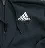 adidas休闲舒适三条纹立领夹克外套男装秋季阿迪达斯官方轻运动 黑色/白（推荐选大一码）   S 实拍图
