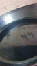 臻三环铁锅平底煎锅烤肉煎锅无涂层不易粘锅小平底锅辅食厨具 烤蓝铁把 28cm 实拍图