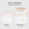 童泰婴儿配饰用品纯棉小方巾新生宝宝棉纱口水巾5条装 白色 30*30cm 实拍图