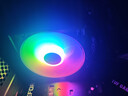 超频3（PCCOOLER）大白鲨皓月智能版 CPU散热器 （下压式/多平台/1700/AM4/12CM风扇/配硅脂） 实拍图