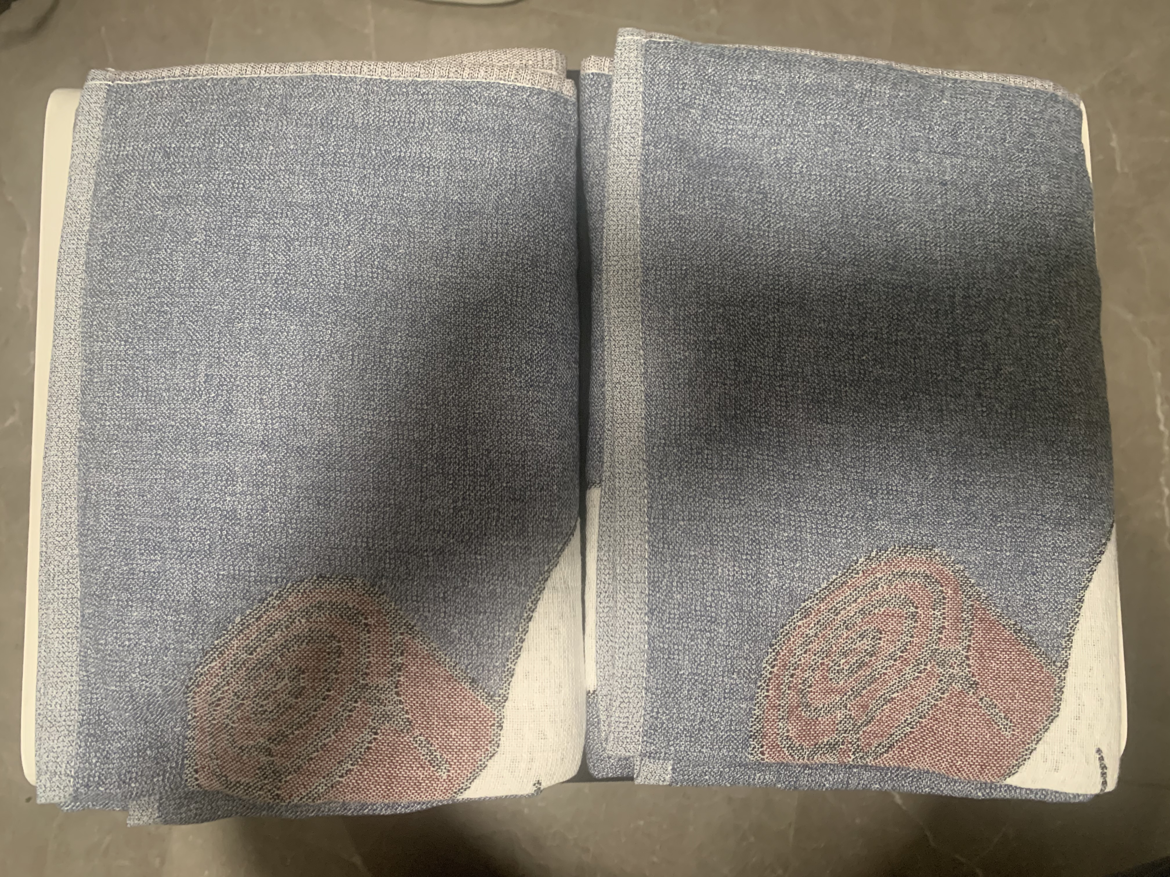 金号A类纯棉枕巾五层纱布宿舍家用床上用品学生枕头巾单条装 76*52cm 实拍图