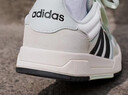 adidas「T头鞋」VL COURT 2.0复古休闲板鞋德训鞋阿迪达斯轻运动 汉玉白/蓝色/金色 (推荐女生买小半码)   38.5 实拍图