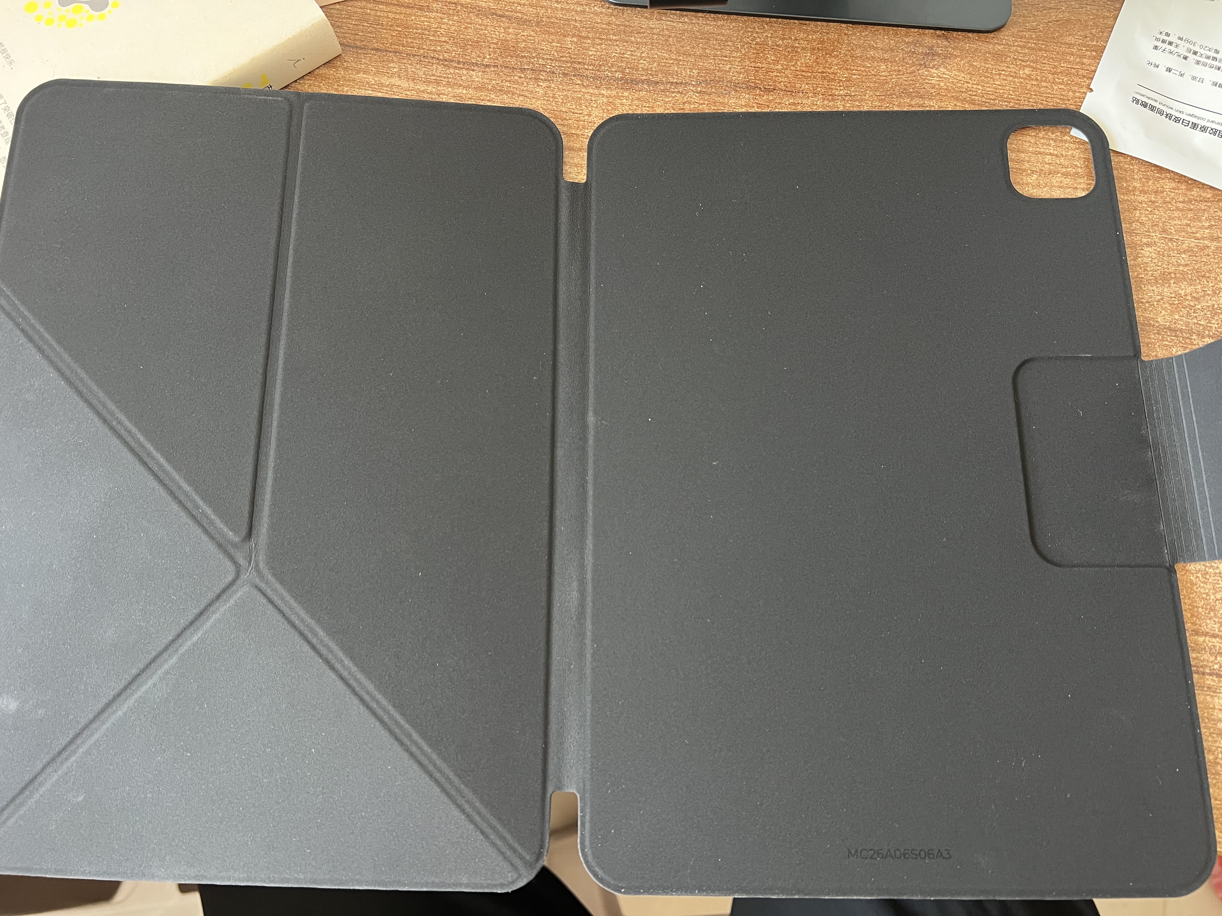 PITAKA适用苹果iPadPro2025保护套11英寸磁吸快拆双面夹竖屏轻薄带笔槽防弯高级2024保护壳皮套支架黑色 实拍图