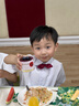 GOKU男童礼服套装幼儿园演出服背带裤夏季小主持人儿童西装毕业服花童 黑色裤子+衬衫+背带+领结 120 建议体重35-40斤 实拍图