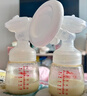 BEBEBAObebebao比比暴双边变频吸奶器电动便携孕产妇拔奶静音挤乳大吸力 柔雾粉PPSU奶瓶旗舰款 实拍图