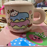 可爱fufu生日蛋糕马克杯带盖勺陶瓷杯送女生高颜值有意义生日礼物 【礼盒装】奶酪杯+盖+勺1个350ml 实拍图