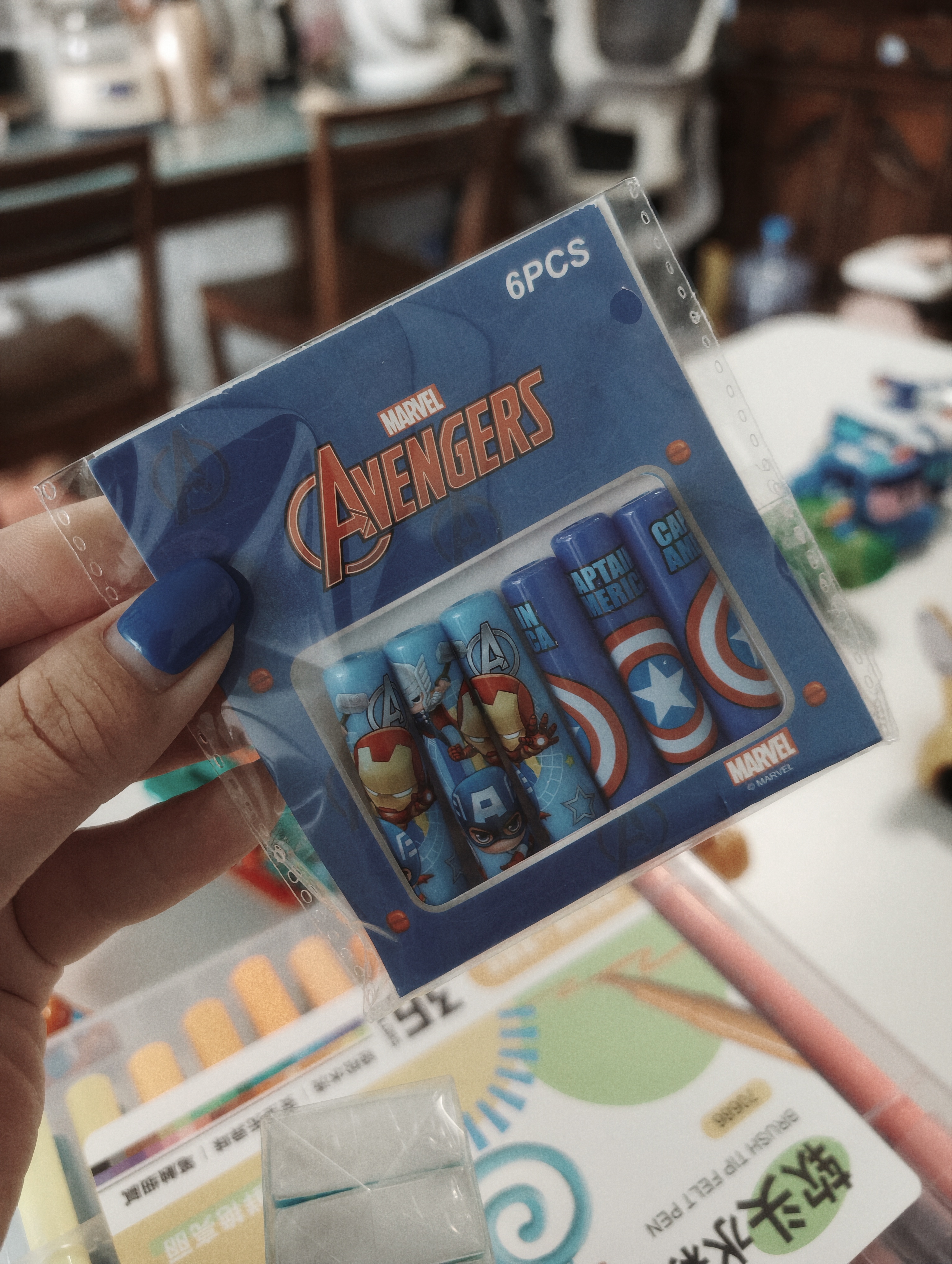 迪士尼（Disney）铅笔笔帽6个装 铅笔套/铅笔延长器/笔套/笔盖 笔尖保护套儿童学习用品 蜘蛛侠小学生开学文具 实拍图