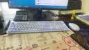 联想（Lenovo）无线键盘鼠标套装 键鼠套装 全尺寸键盘 商务办公 USB 适用笔记本台式机一体机 KN220/T221 紫色 实拍图