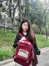 viney双肩包书包女百搭大容量初中生高中大学生背包大学生15英寸电脑包 【红色】高颜值通勤时尚通勤旅行包+青蛙挂件 实拍图