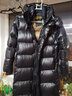高梵黑金鹅绒服先锋2.0八格羽绒服男女同长款冬季品牌情侣厚外套 黑色【男女同款】 M 【170】 实拍图