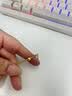 御邪黄金光面金珠转运珠女足金999脚链隔珠散珠手链520礼物情人节礼物 5mm[光面]约:0.15g加厚耐磕版 实拍图