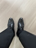 卡帝乐鳄鱼（CARTELO）皮鞋男商务英伦牛皮正装鞋秋冬男士婚鞋加绒鞋子男513 黑色 42 实拍图