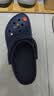 卡骆驰（CROCS）贝雅卡骆班洞洞鞋|205089 深蓝/辣椒红-4CC   41 /42(260mm)   实拍图