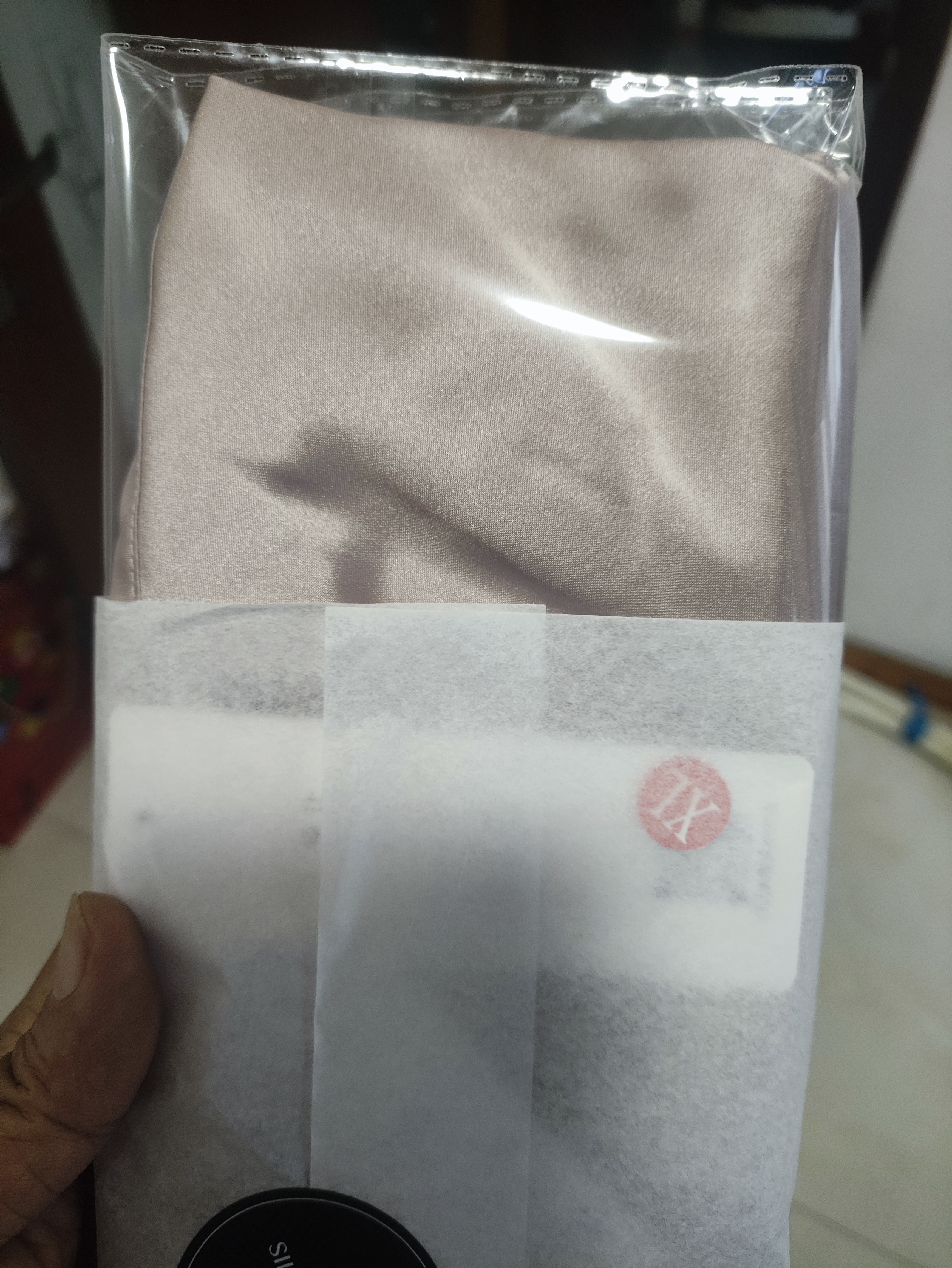 珊目尔【6A级桑蚕丝】性感荡领重磅真丝睡裙100%桑蚕丝吊带睡衣纯欲风 藕粉色【单吊带】 XL (170)适合115-135斤穿着 实拍图