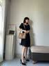 15MINS包包女款轻奢时尚水桶包简约品牌高端单肩斜挎包女士包包生日礼物 棕色 实拍图
