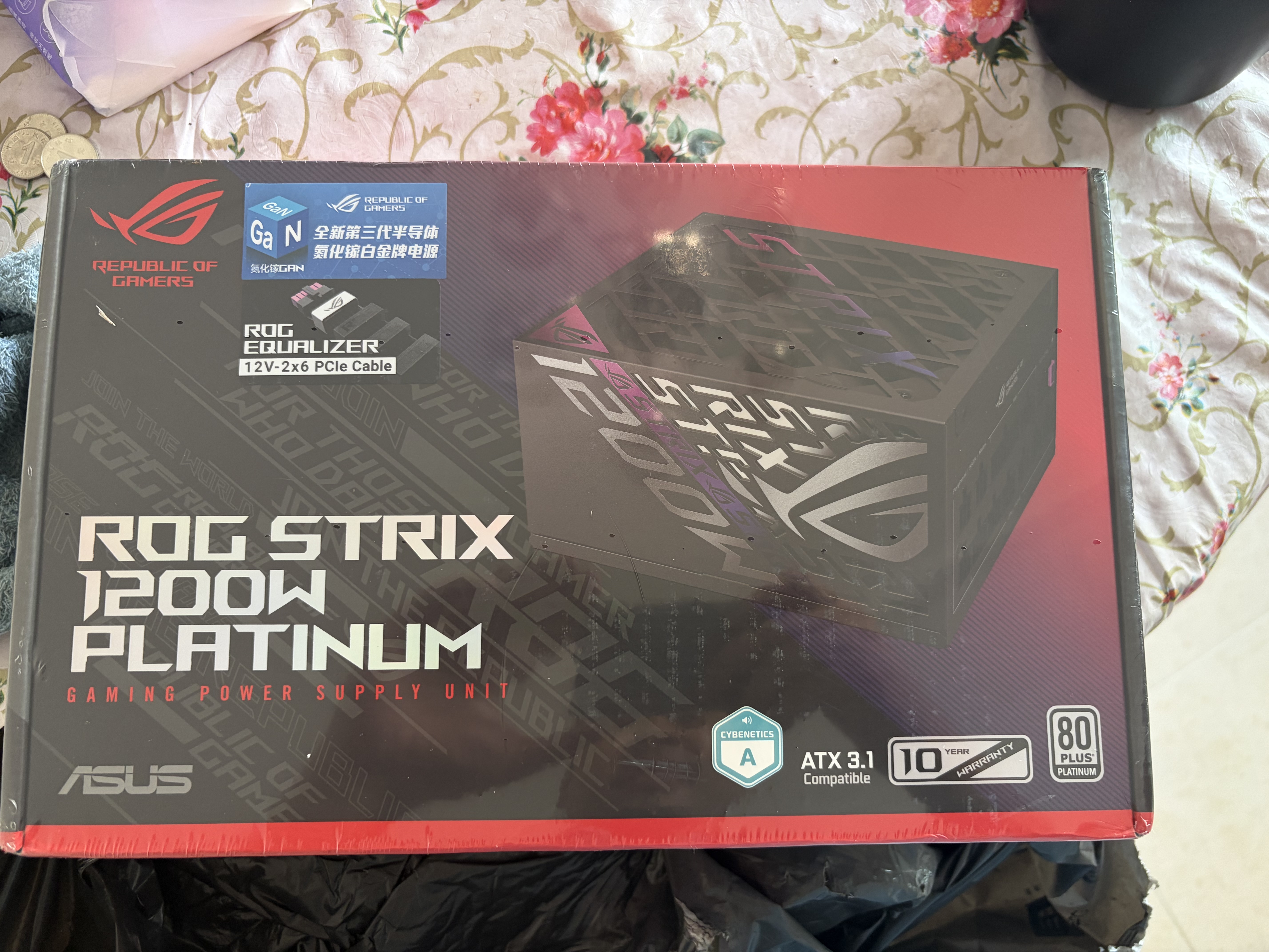 华硕ROG 白金雷鹰1200W 氮化镓电源 ATX3/显卡优先稳压/全日系电容/氮化镓/EQUALIZER 实拍图