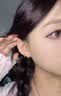 芯奢S999足银耳环女士2026新款养耳洞素圈耳圈耳钉纯银设计高级感耳饰 足银麻花款耳环一对13mm【999足银】 实拍图