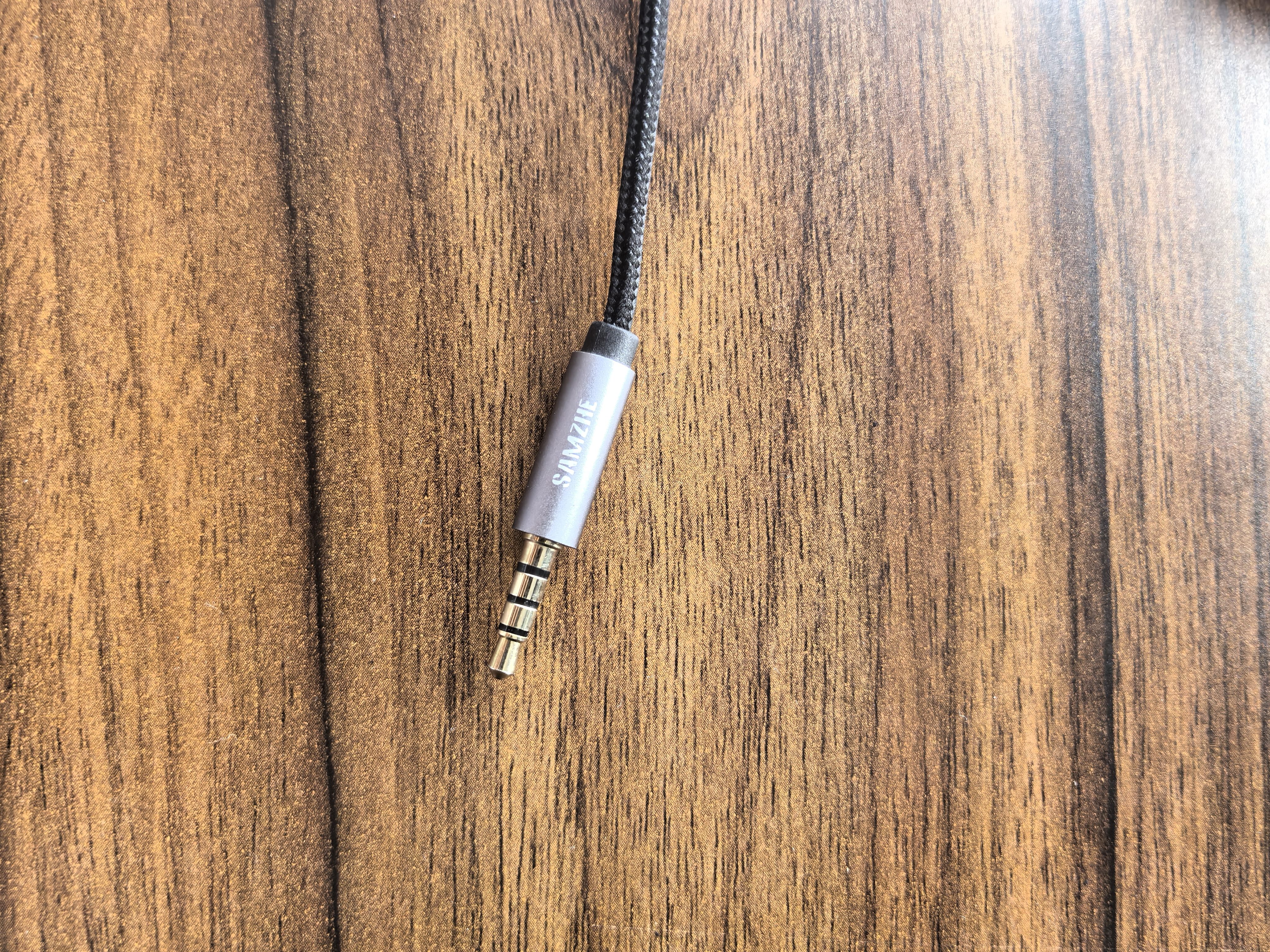 山泽耳机麦克风一分二转接线 3.5mm音频线手机耳机二合一转换器 笔记本电脑耳麦延长线 0.25米YP-050 实拍图