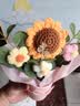 柏爱向日葵手工编织永生花束生日礼物女摆件实用幼儿园送老师教师节 实拍图