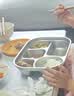 乐扣乐扣儿童餐盘分格盘316L不锈钢园打饭餐具3-6岁宝宝吃饭盘饭盒 实拍图