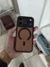 卡莱澳【肤感磁吸】适用iPhone17pro手机壳 苹果17pro保护套 磁吸无线充电磨砂防摔软边保护套 黑色 实拍图