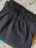 茵曼（INMAN）2025秋冬女装新款灯芯绒连衣裙新品长袖休闲针织礼服中长裙子 午夜黑-18348357H1 M 实拍图