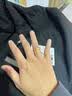 致誉典范足金999古法黄金情侣对戒实心素圈戒指男女款传结婚礼物送老公 金重约3.75克(活口可调节) 实拍图