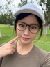 aojo眼镜框黑框眼镜男外扩镜腿专业可配防蓝光度数近视眼镜女FG803 GRC2深透绿 单镜框 实拍图