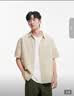 森马（Semir）棉麻衬衫丨 短袖衬衫男夏季新款白色休闲上衣小宽松含亚麻外套 实拍图