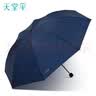 天堂伞 防风雨伞三折 雨伞三折叠便携易甩干商务雨伞男女 藏青 实拍图