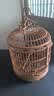 喵先生鸟笼 鹦鹉专用特大号鸟笼子圆形仿竹编外出携带笼观赏笼鸟窝 特大号 49.5*32.5cm【基础套餐】 实拍图