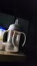 贝亲（Pigeon）自然离乳 PPSU重力球吸管双把手奶瓶 240mL 6月+ AA252 实拍图