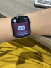 Apple/苹果 Watch S11 智能手表GPS款46毫米银色铝金属表壳雾紫色运动型表带S/M MEVW4CH/B 实拍图