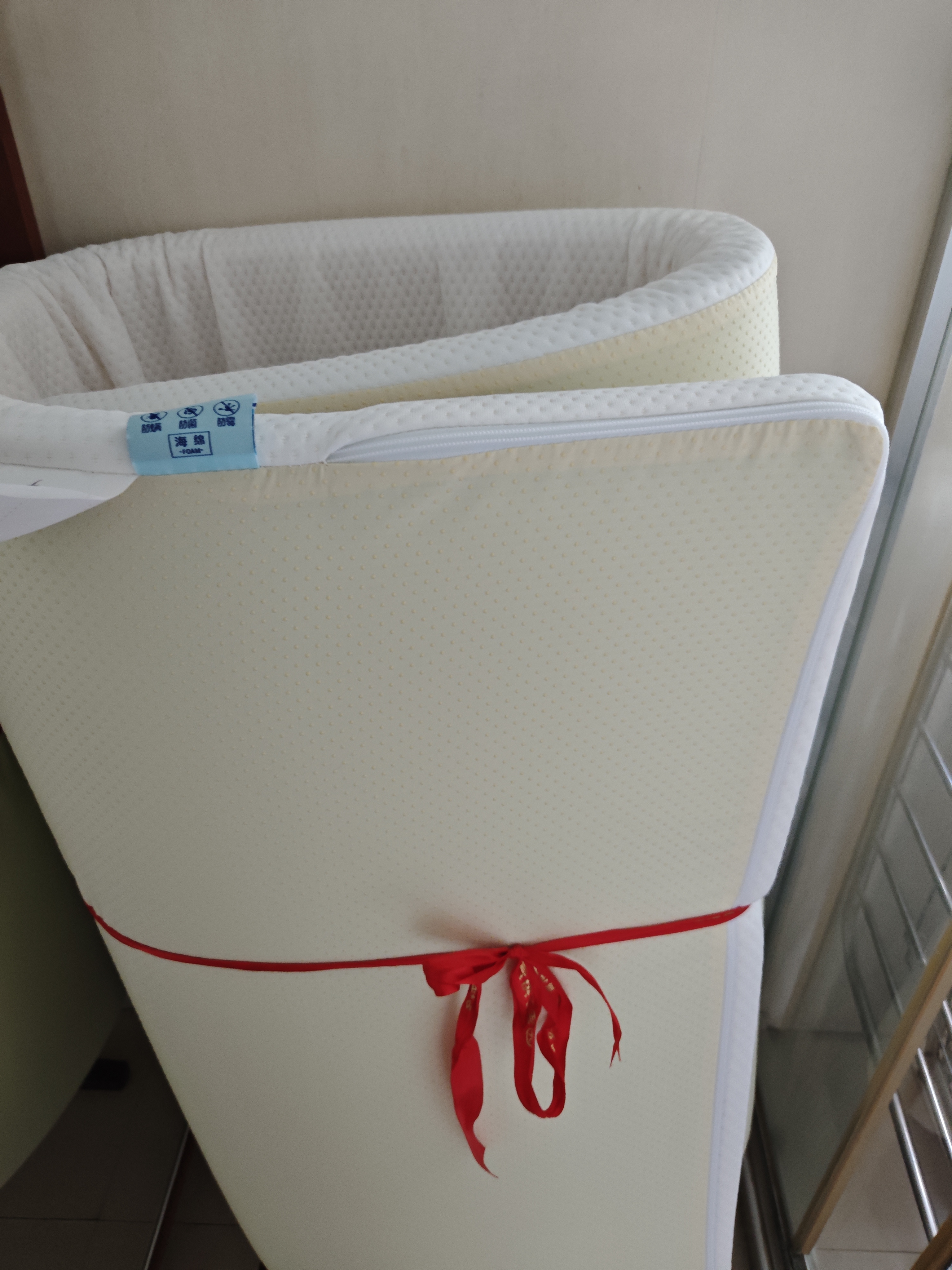 慕思（de RUCCI）学安 抑菌防螨天然乳胶床垫榻榻米床褥软垫0.9*2米软硬适中 实拍图