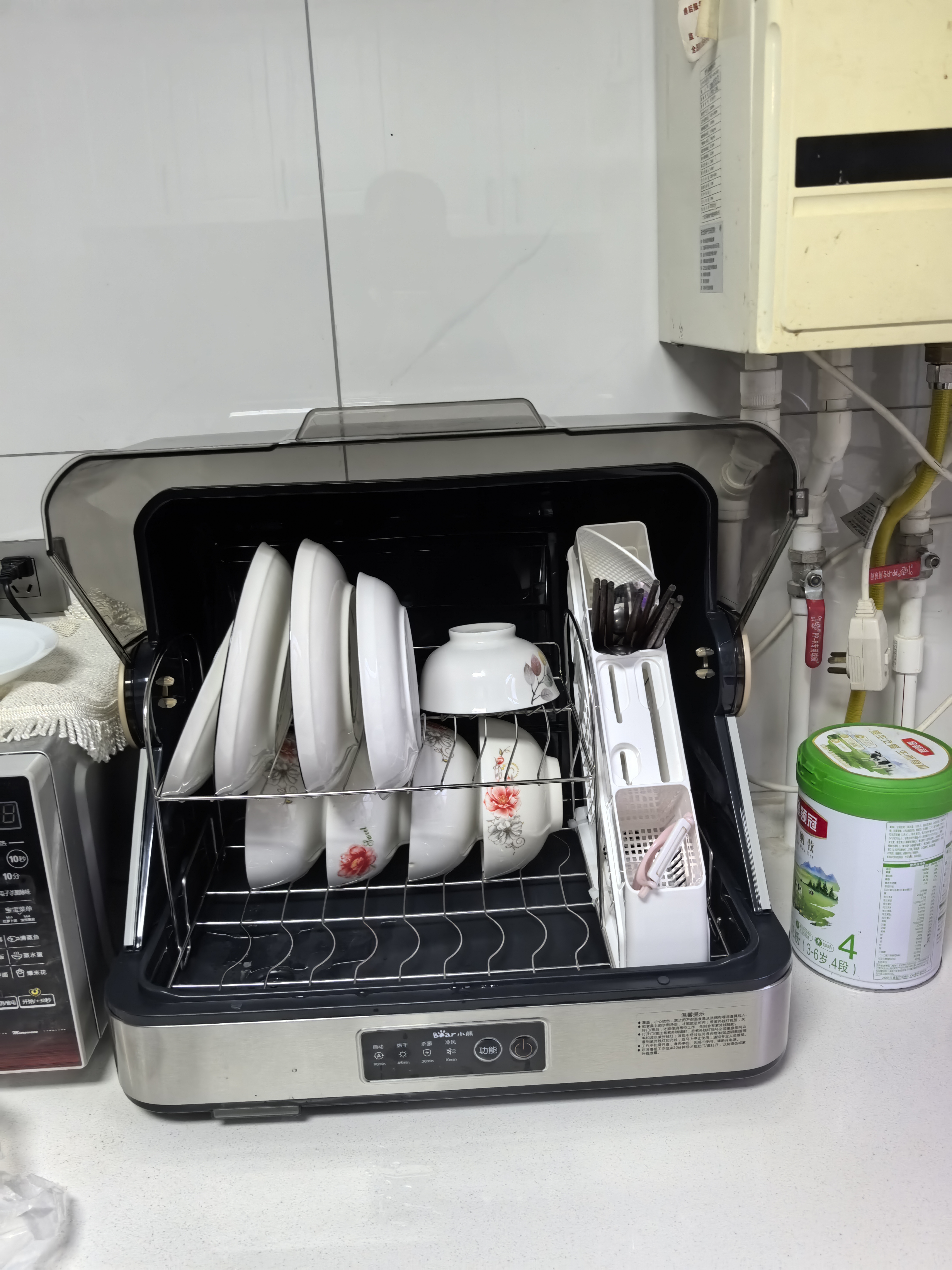 小熊（Bear）多功能消毒柜 家用台式 厨房碗筷刀架宝宝奶瓶茶具茶杯消毒柜 大容量紫外线烘干保洁柜ZTD55-C30B3 实拍图