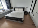 臻享家 床 双人床北欧简约储物高箱床主卧婚床卧室家具 布纹灰|储物床+床头柜*1+Y22床垫 1.8米*2.0米 实拍图
