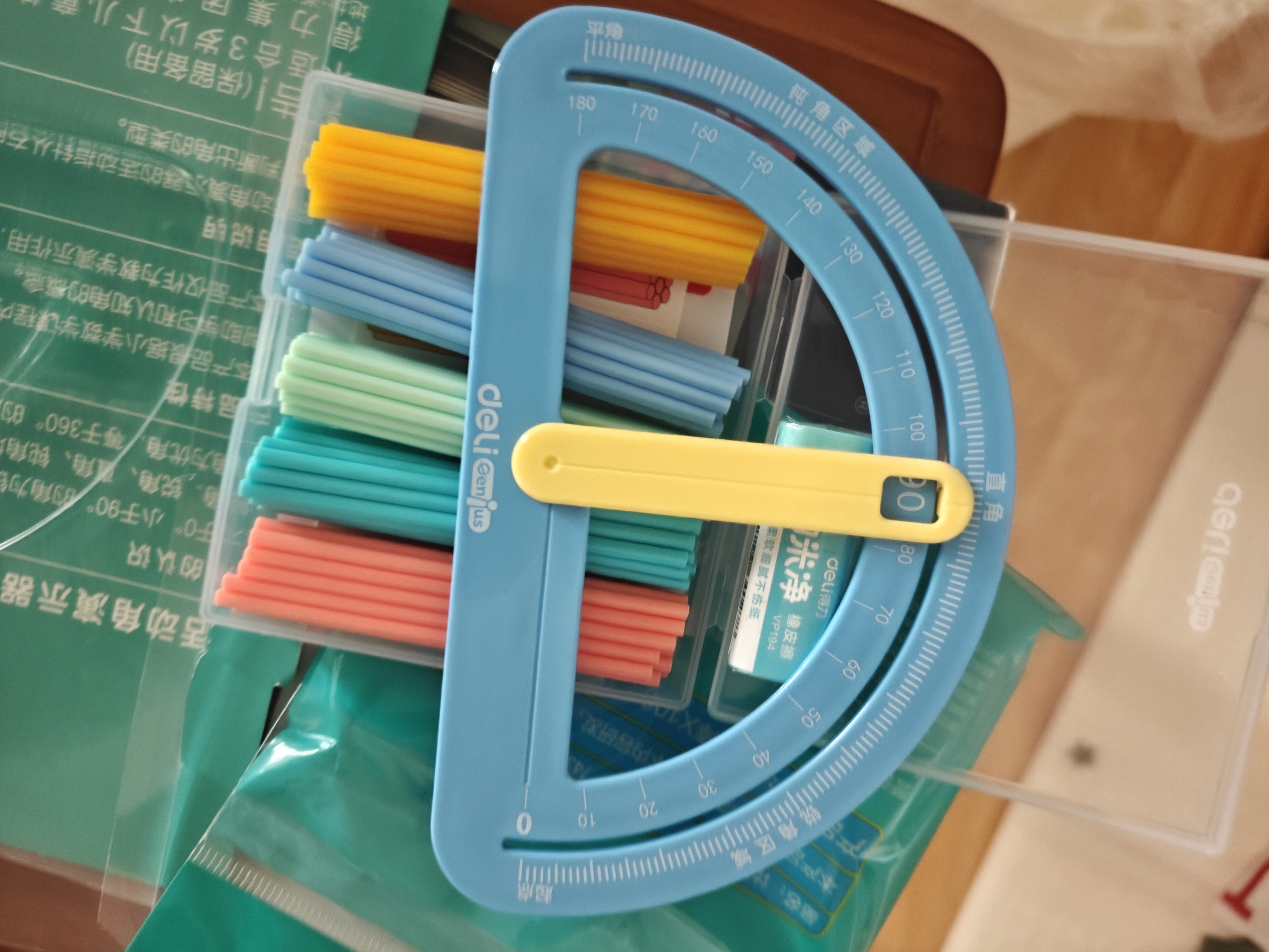 得力（deli）活动角演示器教具量角画角小学生二年级角的认识直角锐角钝角教材同步开学文具儿童生日礼物男女孩 实拍图