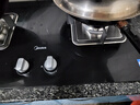 美的（Midea）燃气灶液化气 双灶具 4.8kW家用猛火灶台嵌两用 钢玻面板 可调底盘 二级能效 Q217B-M 实拍图