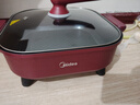 美的（Midea）电火锅 电炒锅 电煮锅 电锅一体多功能锅 家用6.5L大容量多用途锅烤肉涮火锅锅具火锅专用锅 6.5L 【1800W猛火速沸】HGE3030T03 实拍图