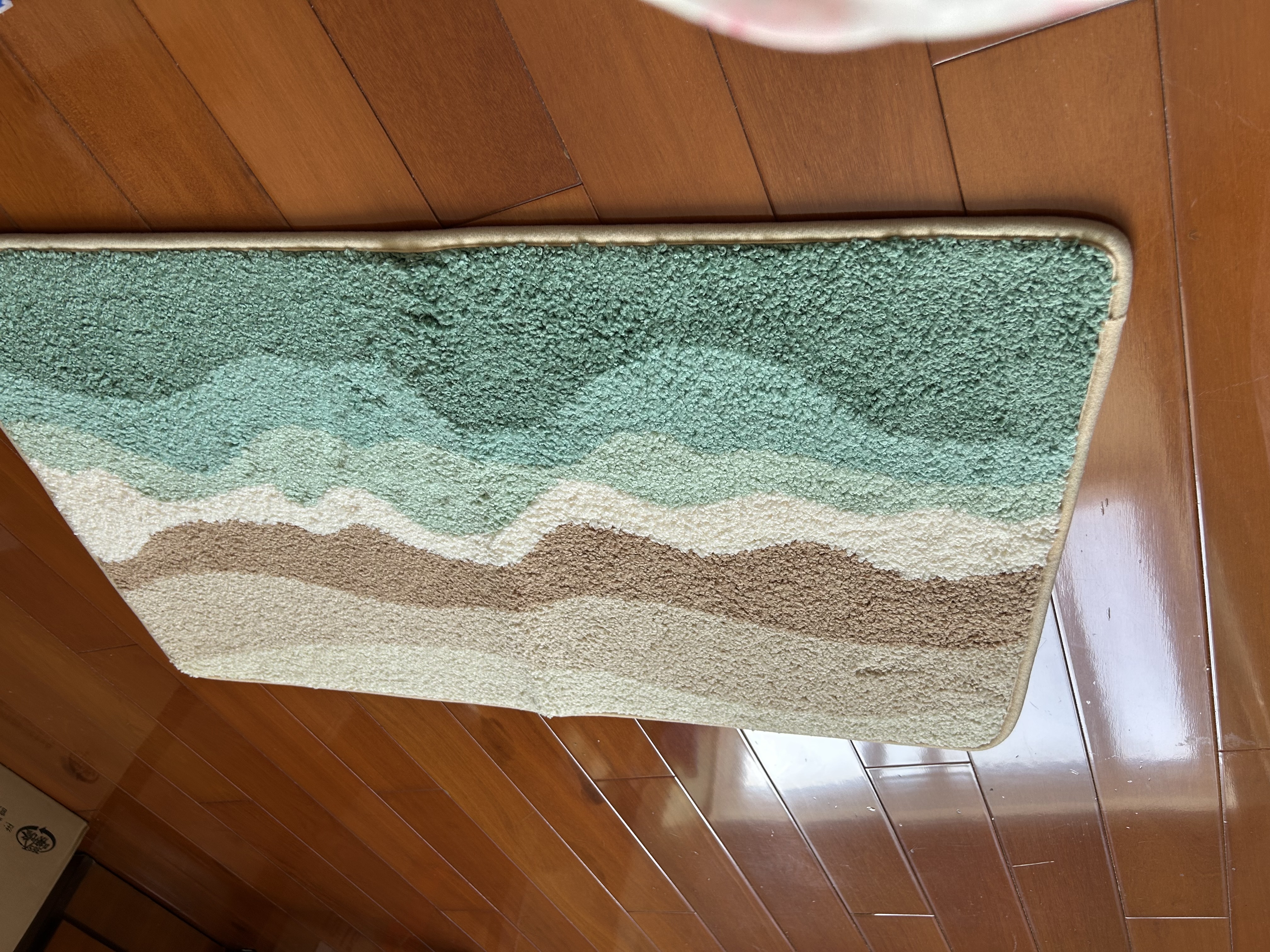 大江浴室地垫厕所浴室门口吸水防滑垫植绒卫生间地垫50x80cm 实拍图