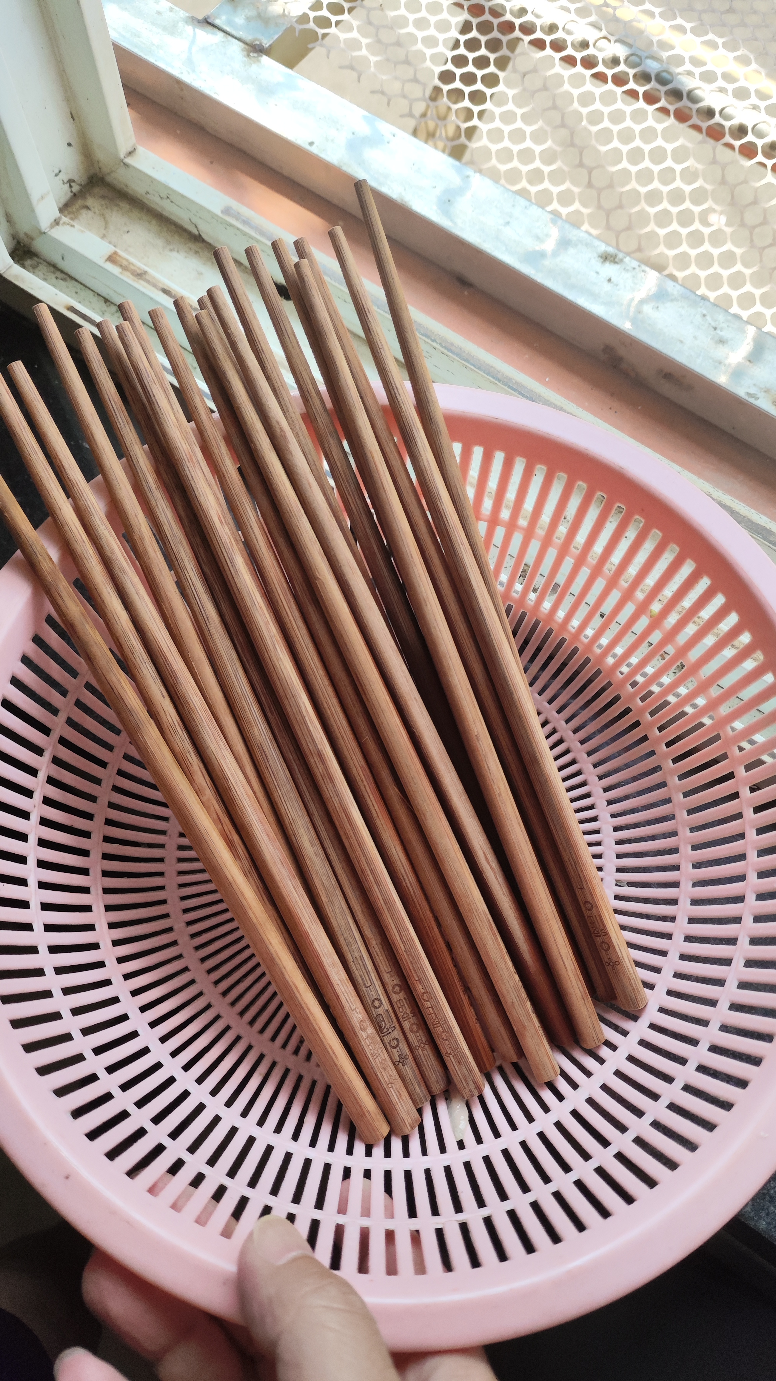 双枪筷子碳化竹筷家用无漆无蜡不易发霉防滑2026家庭新款中式餐具 实拍图