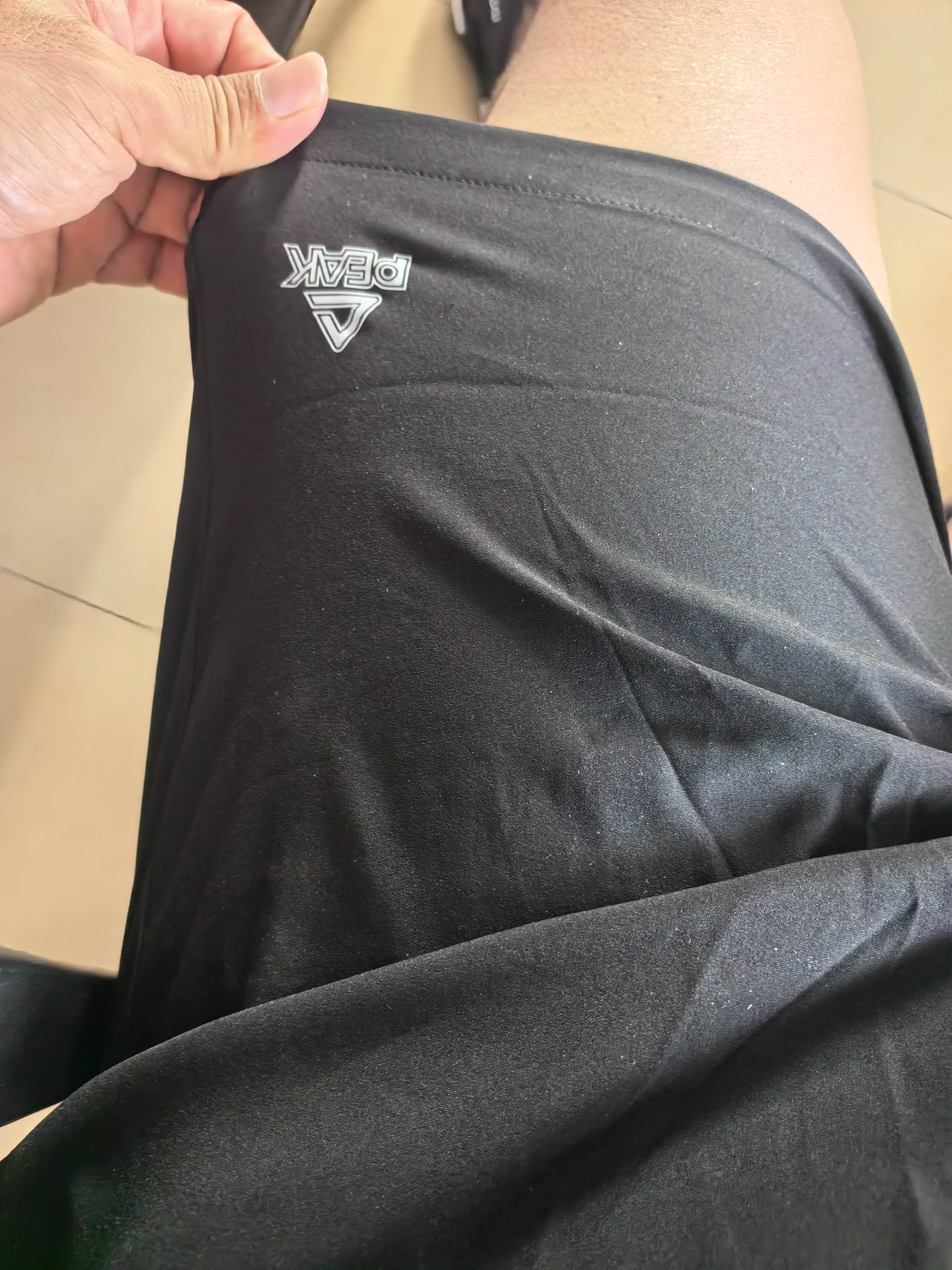 匹克健身服装备套装男速干衣排汗透气高弹羽毛球训练三件套黑色 实拍图