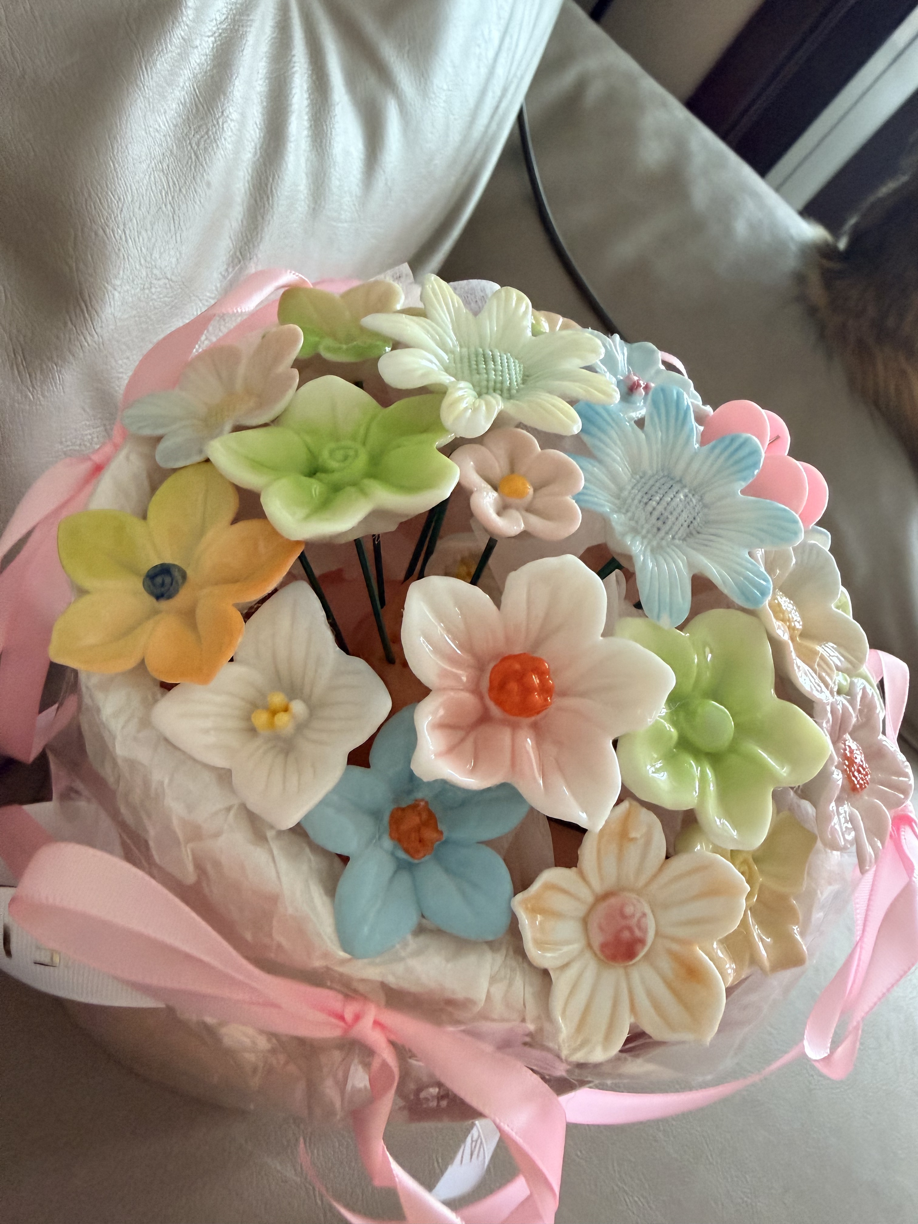 爱夕景德镇陶瓷永生花束生日礼物女士女生教师节礼物送老师花束 实拍图