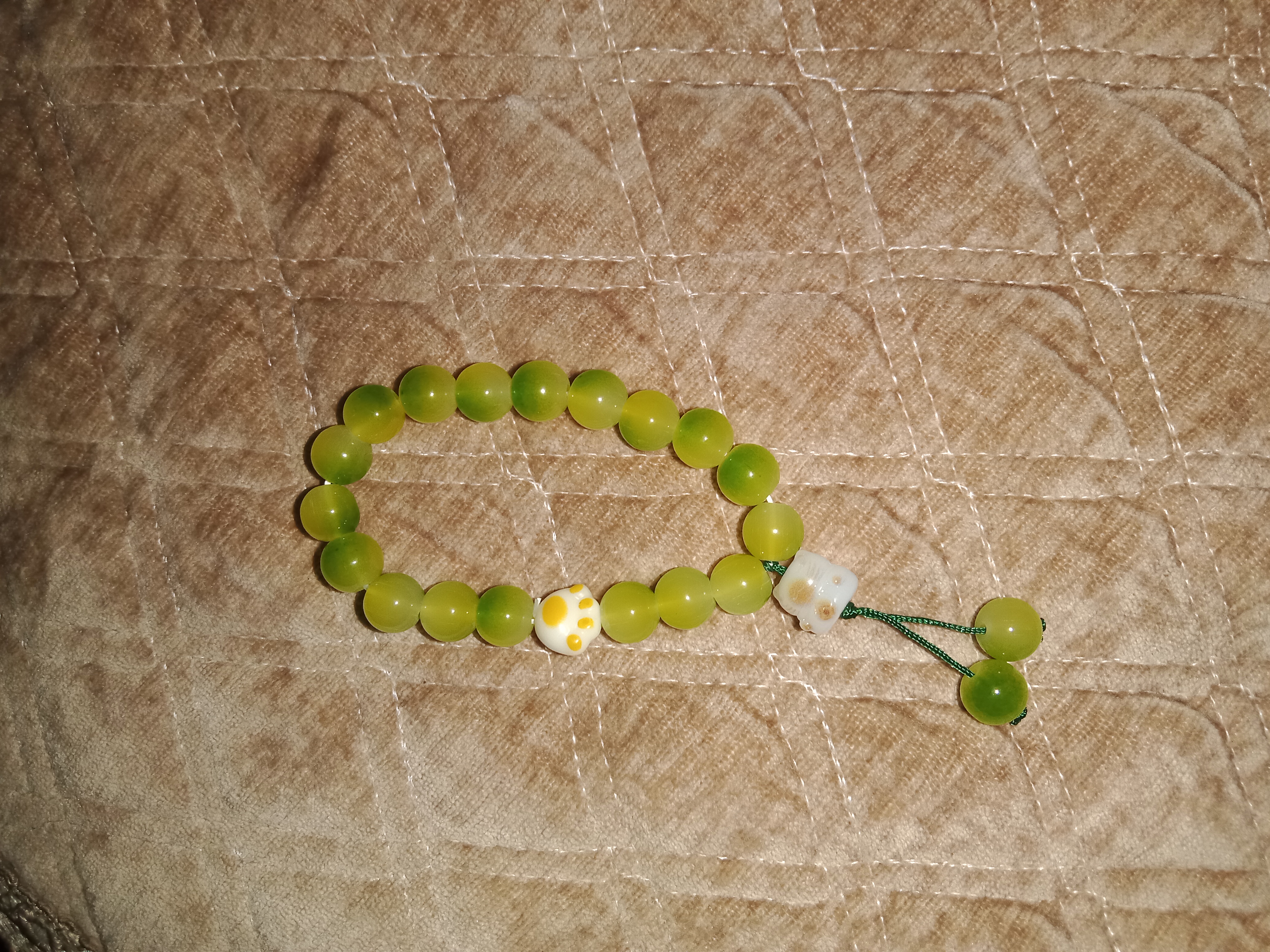 花前醉小青柠猫青提手串猫爪手持高颜值手链生日礼物送女友闺蜜 1条花前醉猫爪手串青提 实拍图