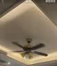 TCL 吊扇灯餐厅风扇吊灯52寸大风力客厅欧式带电风扇的家用风扇灯 木叶42寸吊杆-变频6档-遥控 实拍图