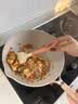 卡罗特不粘钛锅炒锅家用麦饭石炒菜锅平底锅不沾锅电磁炉燃气灶30cm套装 实拍图