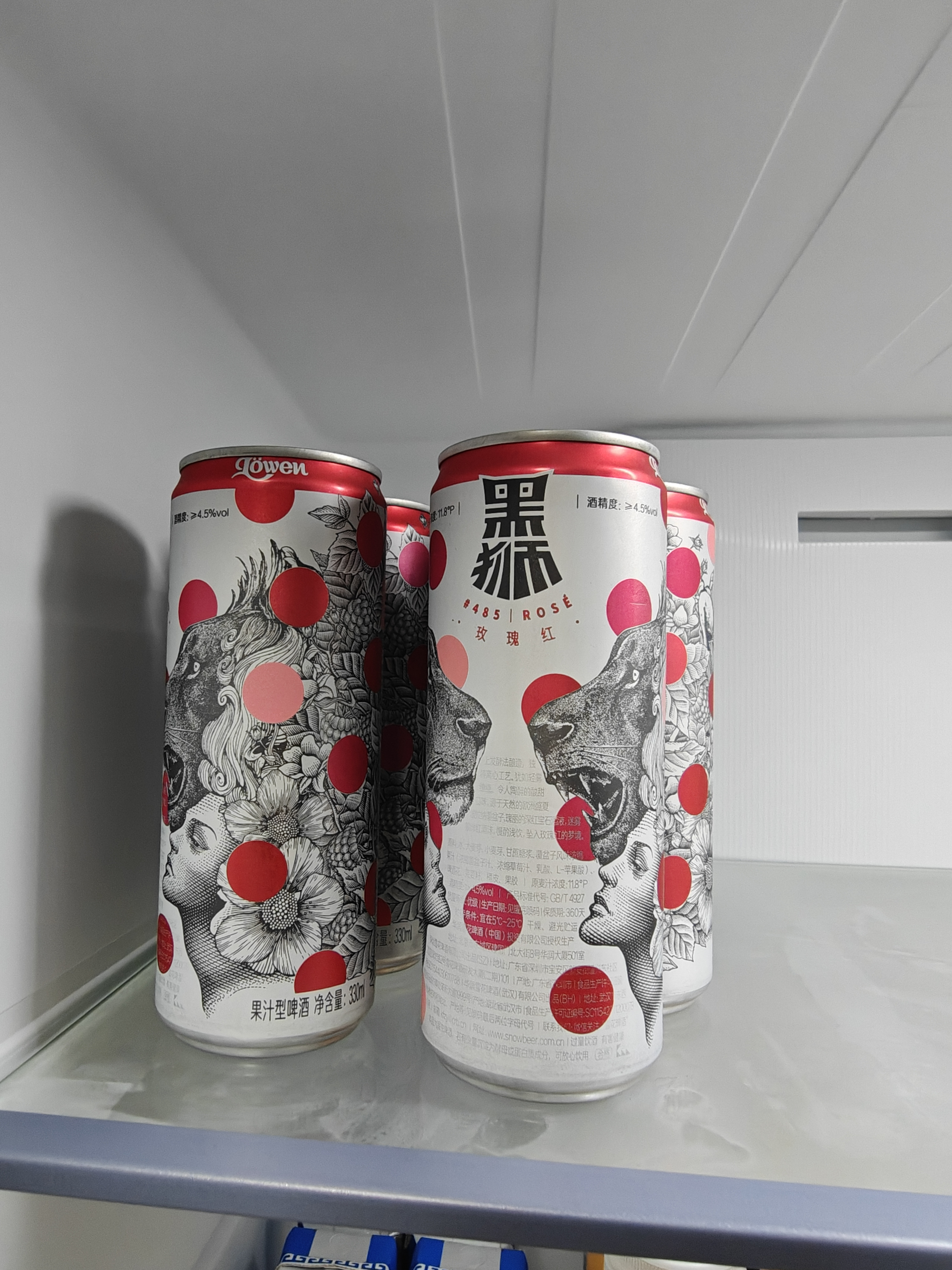 黑狮啤酒 玫瑰红覆盆子口味 果啤 330ml*6听【小包装尝鲜装】热门商品 实拍图
