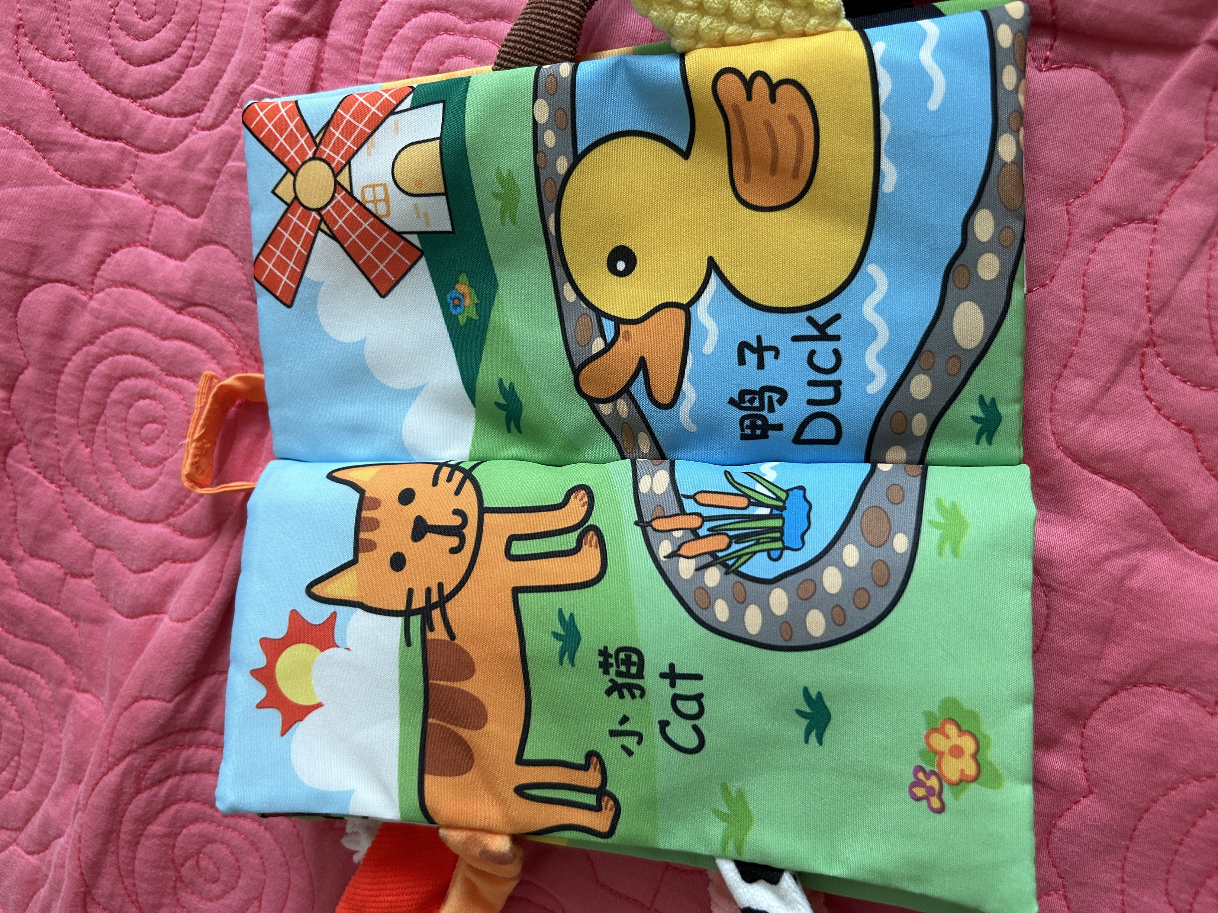 jollybaby宝宝婴儿布书新生儿早教玩具立体尾巴可撕咬水洗农场动物0-18个月 实拍图
