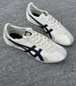 Onitsuka Tiger鬼塚虎男女款中性鞋子复古舒适运动休闲鞋男RUNSPARK 米色/深蓝色-103 40.5 实拍图